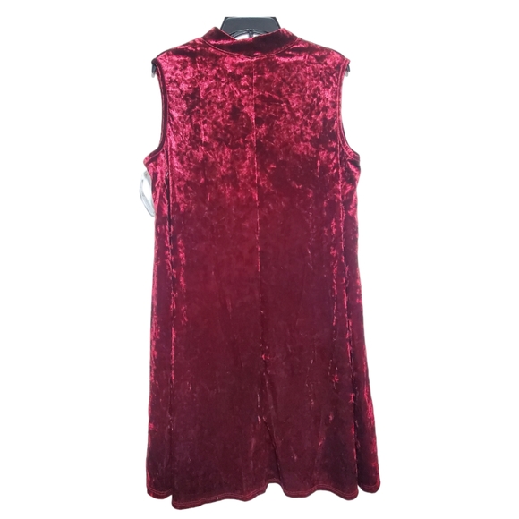 Thyme & Honey Red Velvet Sleeveless Dress 2XL - Picture 2 of 7